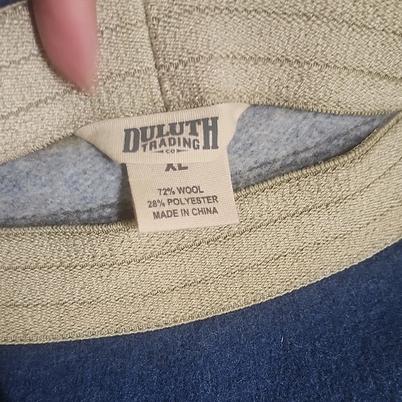 Duluth Trading Co Tan and Blue Wool Blend Hat - Picture 4 of 7